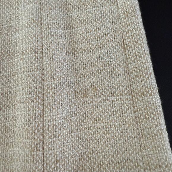 ARMANI COLLEZIONI Skirt 10 Beige Minimalist Mermaid Trumpet Style Cotton Blend - Picture 7 of 11